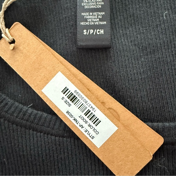 ‼️SOLD‼️ Black Ribbed Tank Top - Picture 2 of 2